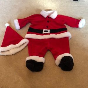 Okie dokie 3/6 months Santa onesie